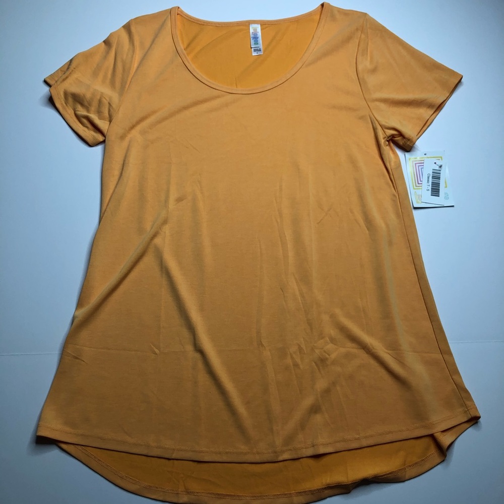 Small Solid Tangerine LuLaRoe Classic T-Shirt